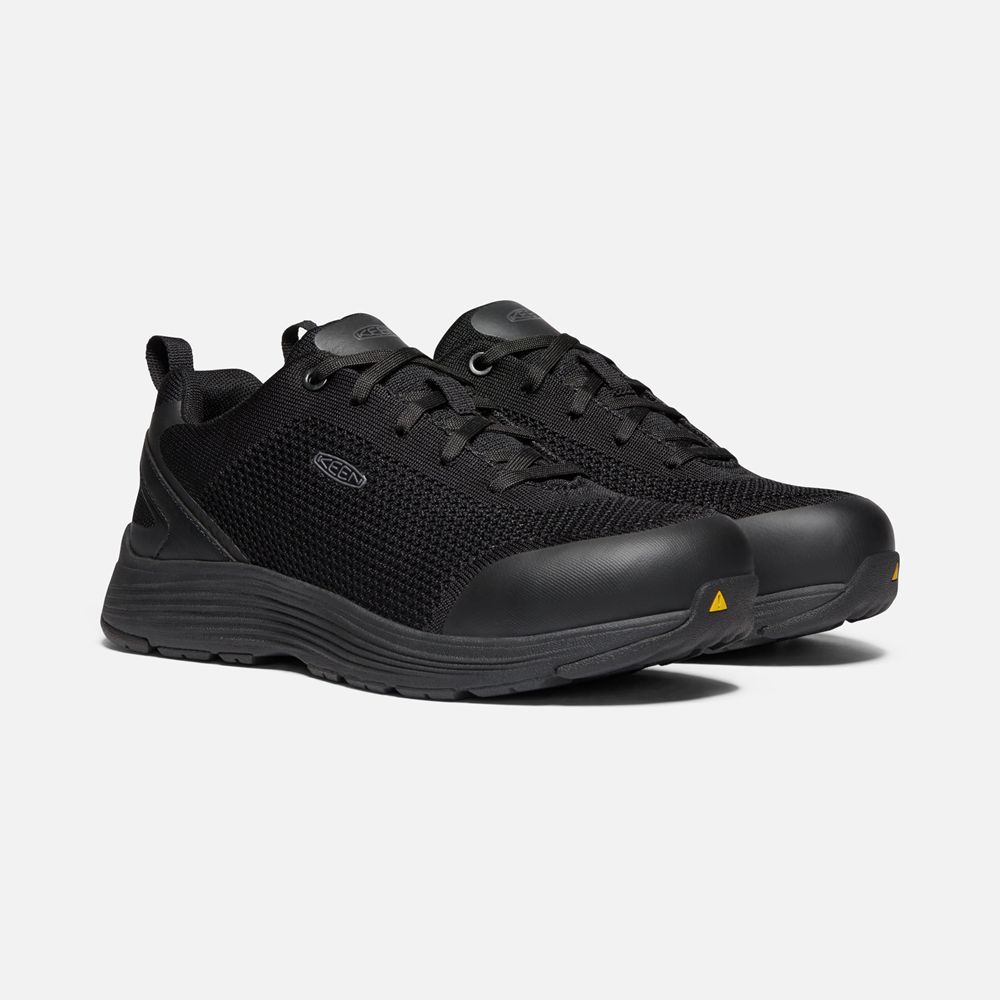 Chaussures de Travail Keen Femme Noir | Sparta (Aluminum Toe) | FRGBK-9864